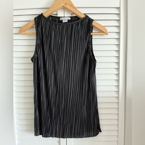 H&M Black pleated blouse